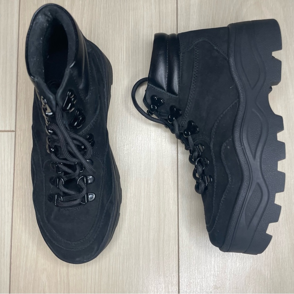 Steve Madden Black Rockie Hiking Boots